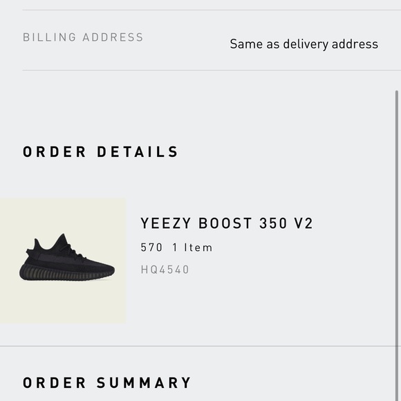 Yeezy Boost 350 v2 in Onyx 6M|7-7.5 W - Picture 1 of 3